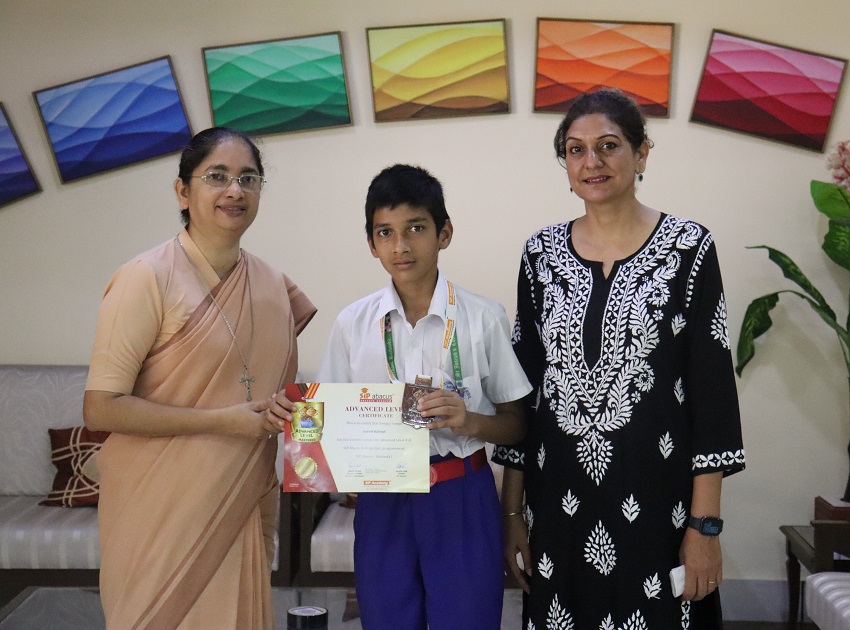 FIRST POSITION IN ADVANCED LEVEL 4 OF THE SIP ABACUS & BRAIN GYM PROGRAMME
